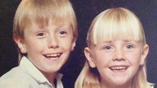 Renee Aitken with her brother, Bradley Aitken.