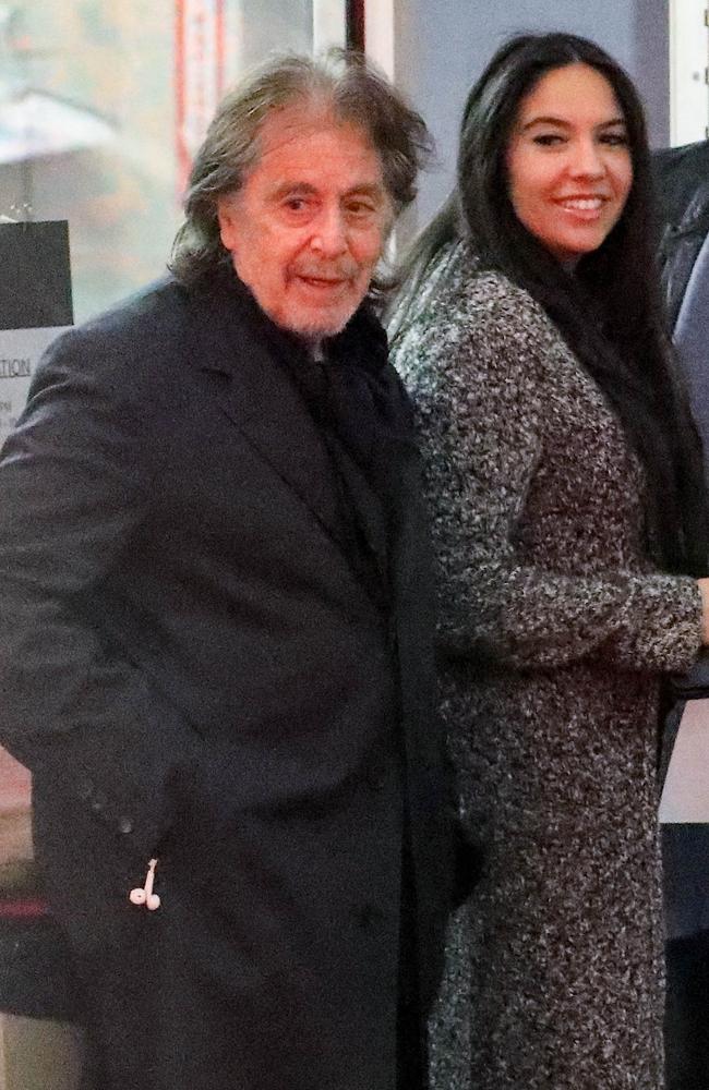 Al Pacino and Noor Alfallah seen having dinner in Hollywood back in April. Picture: Backgrid