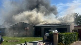 The Gore’s home burnt down on Saturday afternoon. Picture: Supplied