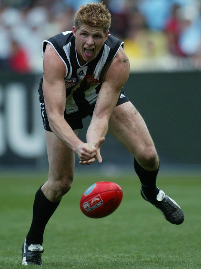 Jason Cloke played for the Magpies in the 2003 Grand Final.