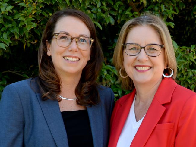 MELBOURNE, AUSTRALIA - NewsWire Photos - 19 DECEMBER, 2024:  Premier Jacinta Allan with new treasurer Jaclyn Symes at Government House. Picture: NewsWire / Andrew Henshaw