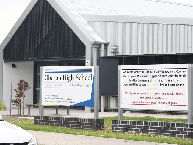 Students in Armstrong Creek and Mount Duneed ‘are currently able to attend Oberon High School and Grovedale College’, a state government spokesman said. Picture: Alan Barber