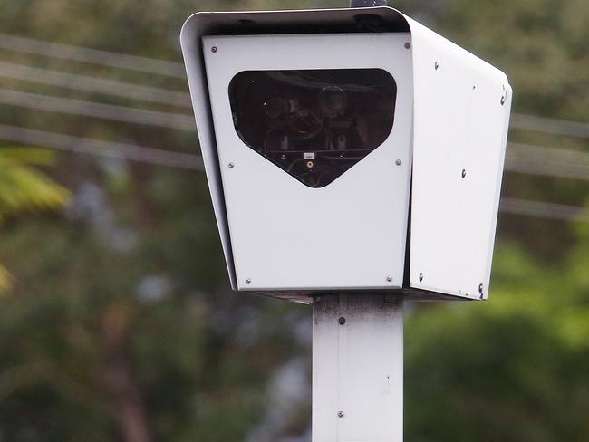 The red light and speed camera installed on the intersection of Mulgrave Road and McCoombe Street, Earlville. Picture: Brendan Radke