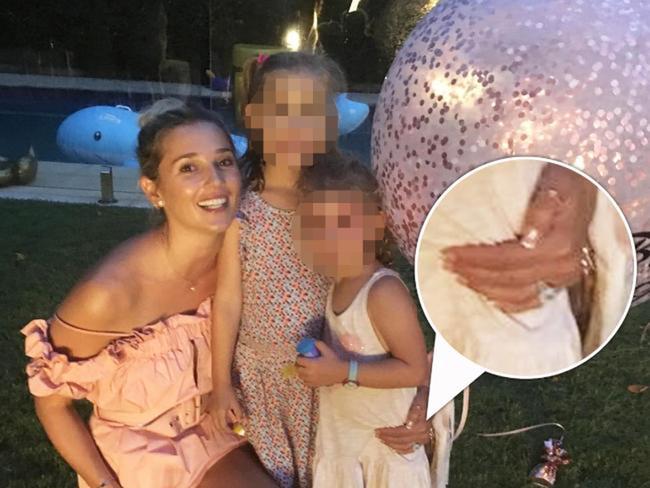 Jasmine Yarbrough's engagement ring from Karl Stefanovic spotted in an Instagram post. Picture: Instagram