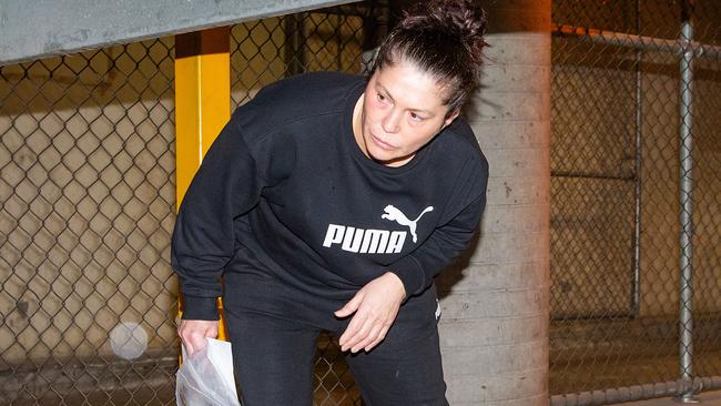 Roberta Williams leaves Melbourne Magistrates’ Court. Picture: Mark Stewart