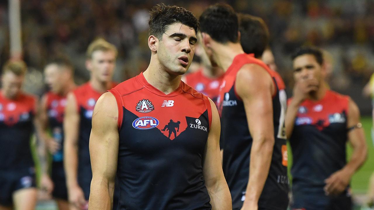 Melbourne star Christian Petracca has suffered a finger injury - due to a dog bite. (AAP Image/Julian Smith)