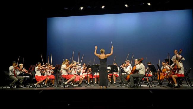 RGS in Section 559 - String Orchestra Secondary Students Open (Rockhampton Youth Orchestra perpetual trophy). Picture: Jann Houley