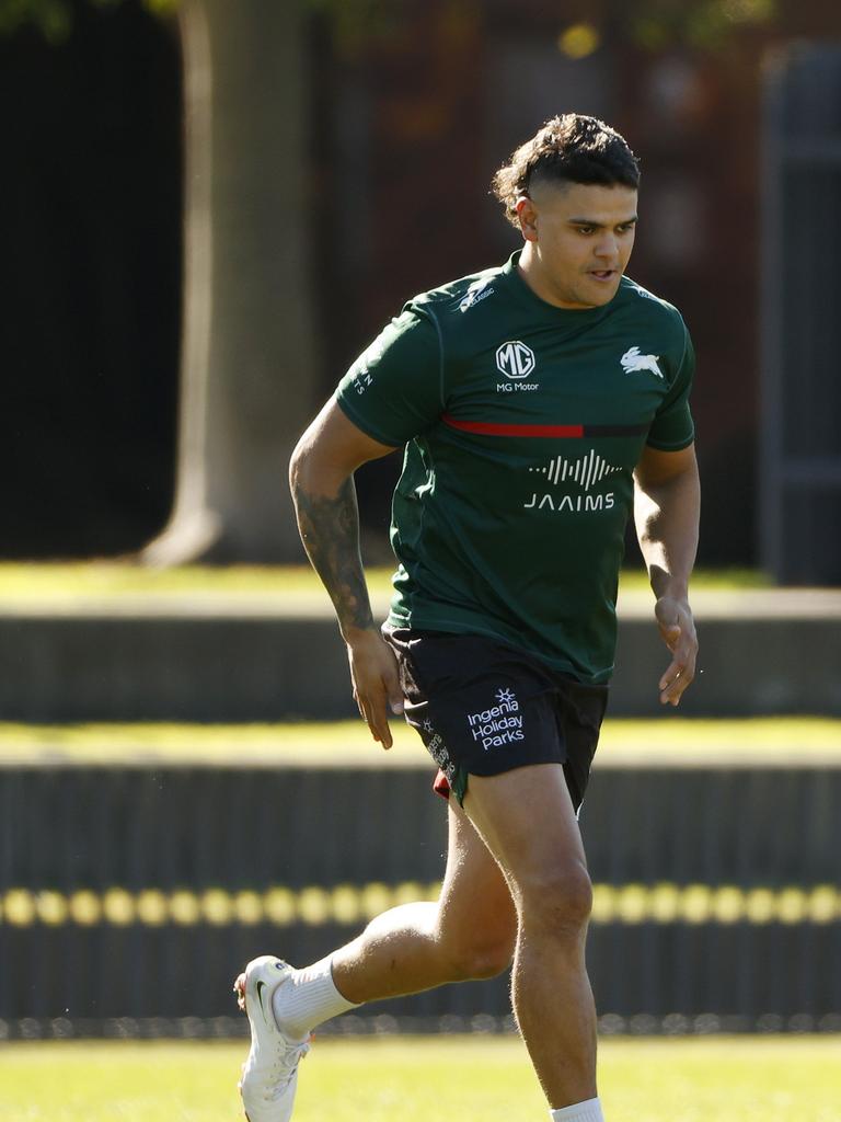 The Rabbitohs are preparing for Latrell to make his NRL return in Round 16 against the Parramatta Eels. Picture: Jonathan Ng.