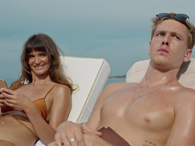 A scene from Triangle of Sadness, directed by Ruben Ostlund. It won the Palme d'Or at the 2022 Cannes Film Festival.