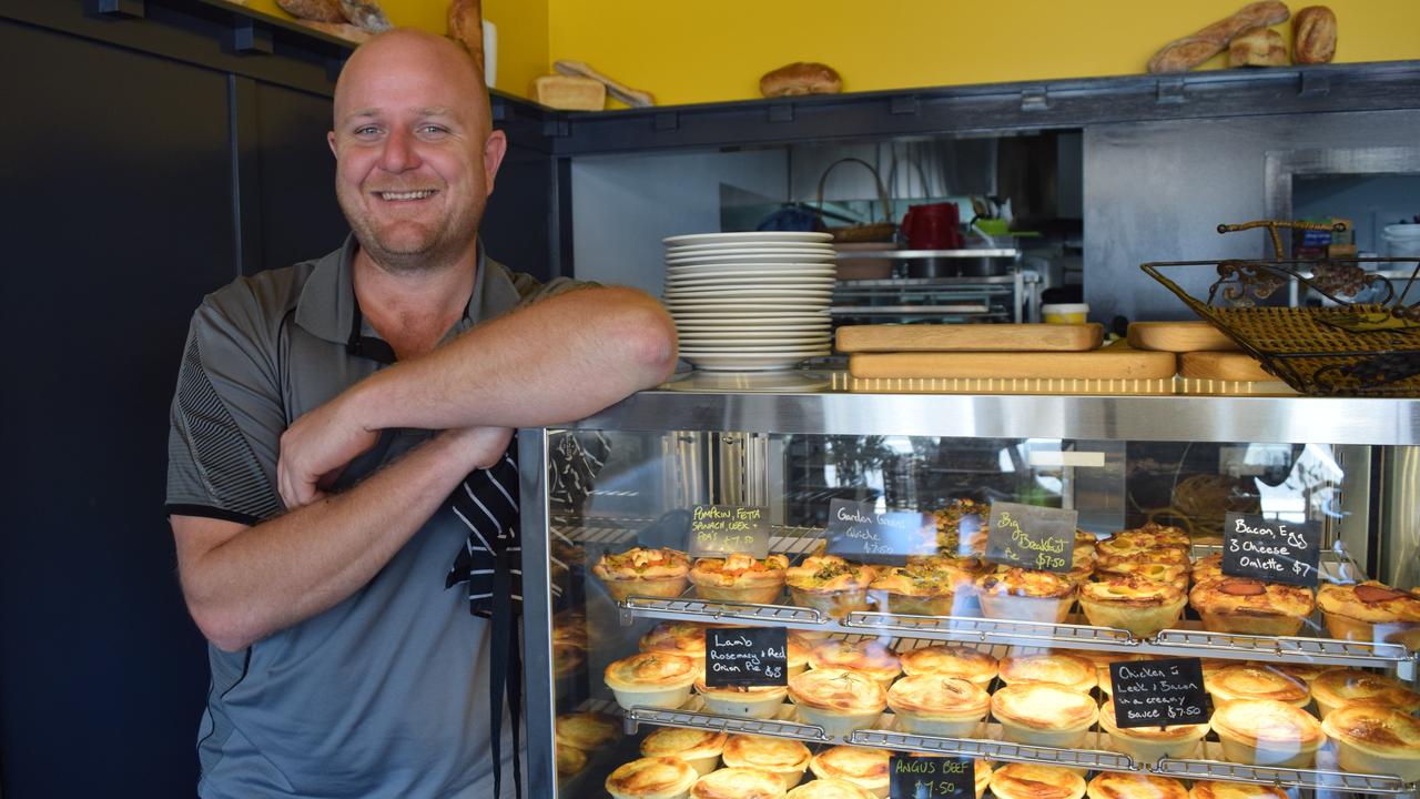 Business owner Joe Prendergast at the famous Goomeri Bakery – one of the biggest tourist destinations in the rural town.