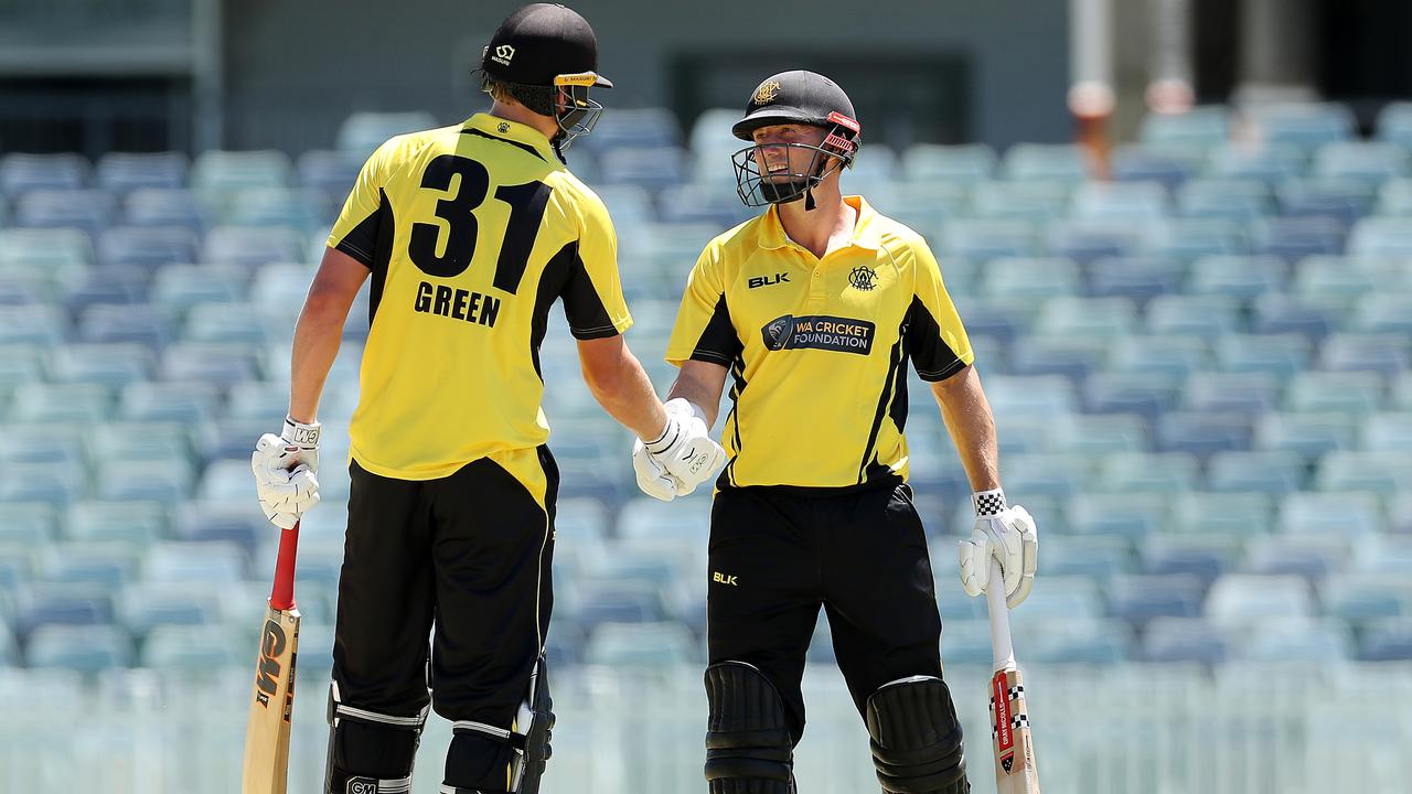 Cameron Green and Shaun Marsh both made big centuries for WA South Australia at the WACA (Photo by Will Russell/Getty Images)