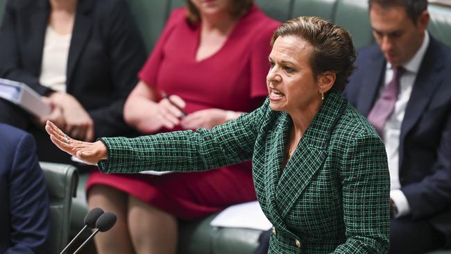 Michelle Rowland during Question Time at Parliament House in Canberra. Picture: NCA NewsWire / Martin Ollman