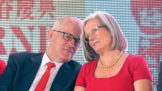 Malcolm and Lucy Turnbull are referred to in Canberra as ‘Frank and Claire’, after the Underwoods in <i>House of Cards</i>. Picture: David Geraghty