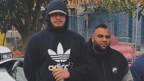 Senior Alameddine members Ali “Ay Huncho” Younes (left), 24, and Masood Zakaria, 26, (right) are on the run. Picture: Instagram