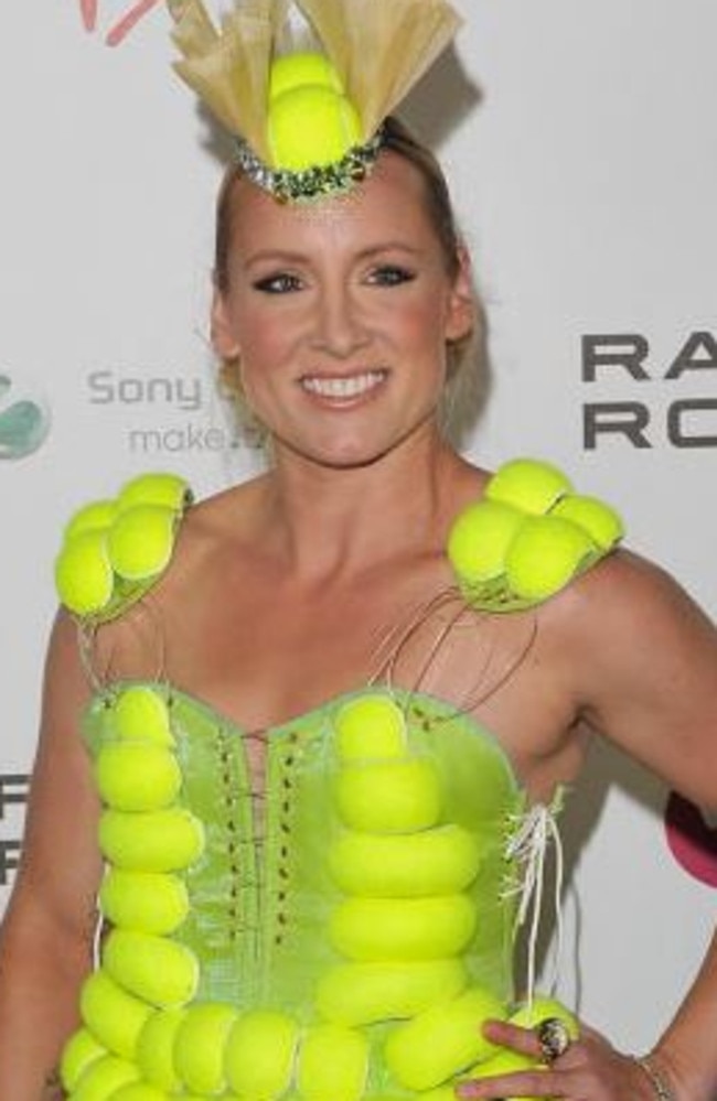 Bethanie Mattek-Sands with that famous dress in 2011.