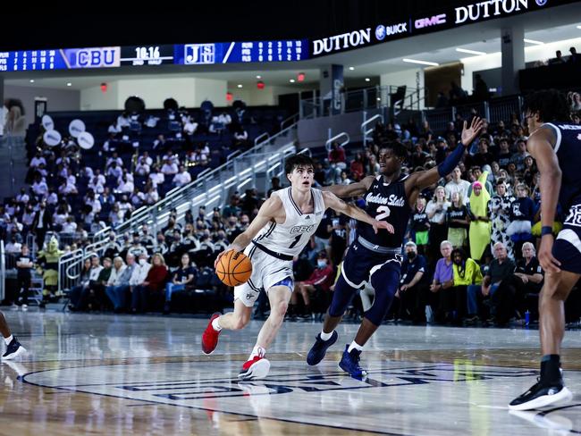 Taran Armstrong is keen on playing in the NBL next season aftter two years in the US college system. Photo courtesy of CBU Athletics.