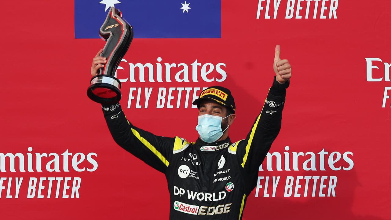 Daniel Ricciardo finished with another third place.