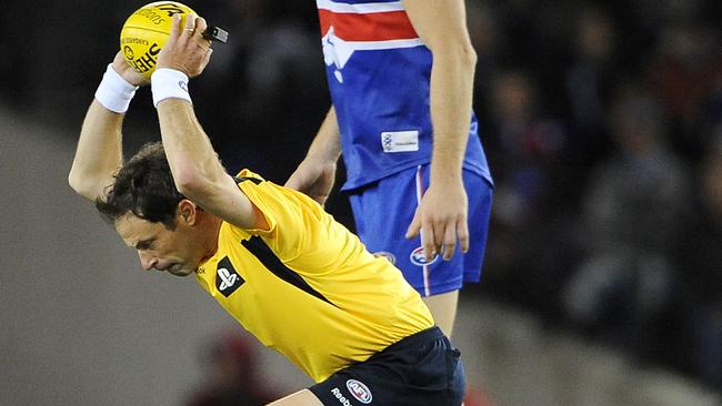 Michael Vozzo in his AFL umpiring days.