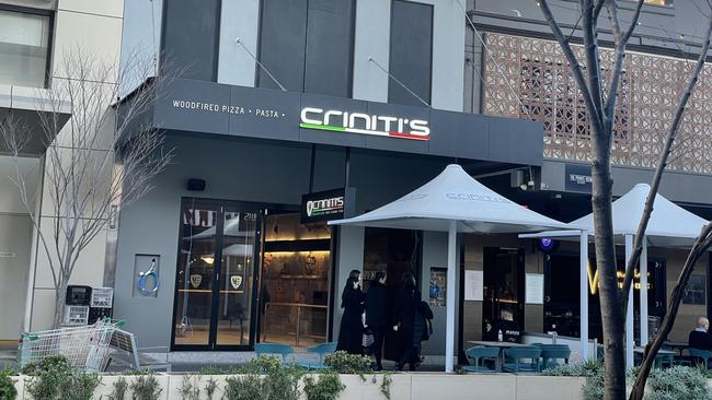 Criniti's Italian restaurant at 328 Church St, Parramatta.