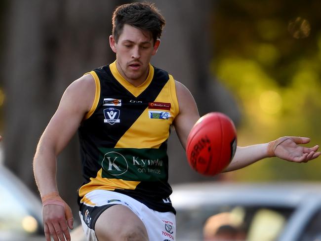 Harrison Huntley will be a key figure for a revamped Kyneton side this year. Picture: Andy Brownbill.