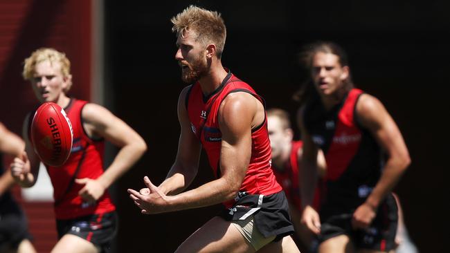 Skipper Dyson Heppell was a standout. Picture: Dylan Burns/AFL Photos