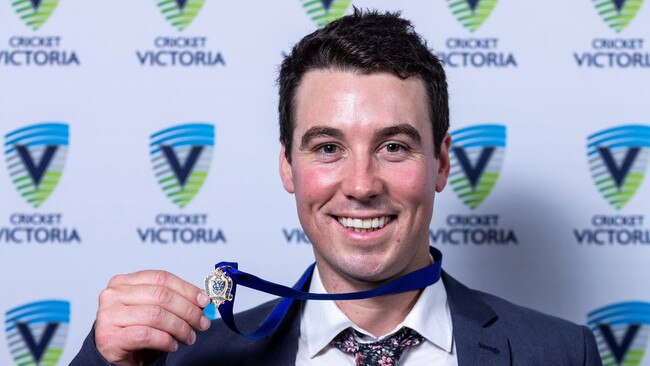 Brett Forsyth shows off the Ryder Medal