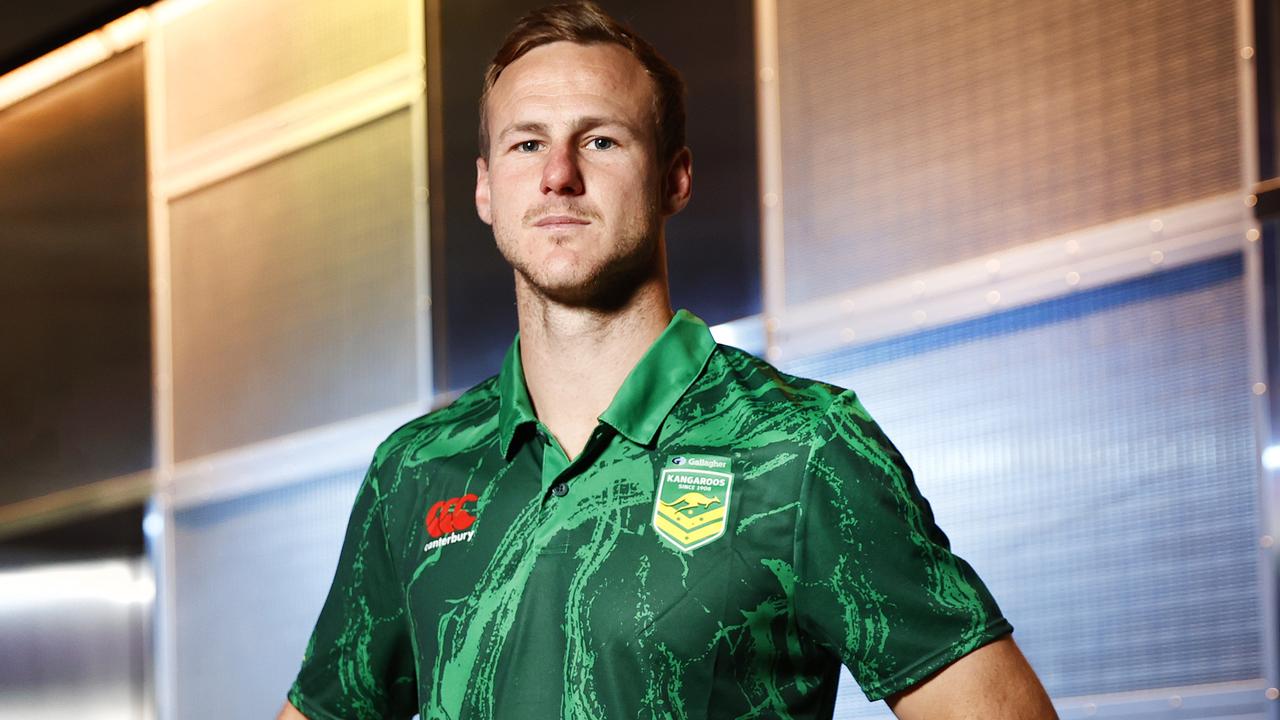 DAILY TELEGRAPH 5TH OCTOBER 2022 Pictured at the Pullman Hotel at Mascot in Sydney is NRL half back Daly Cherry Evans ahead of his departure to the Rugby League World Cup. Picture: Richard Dobson