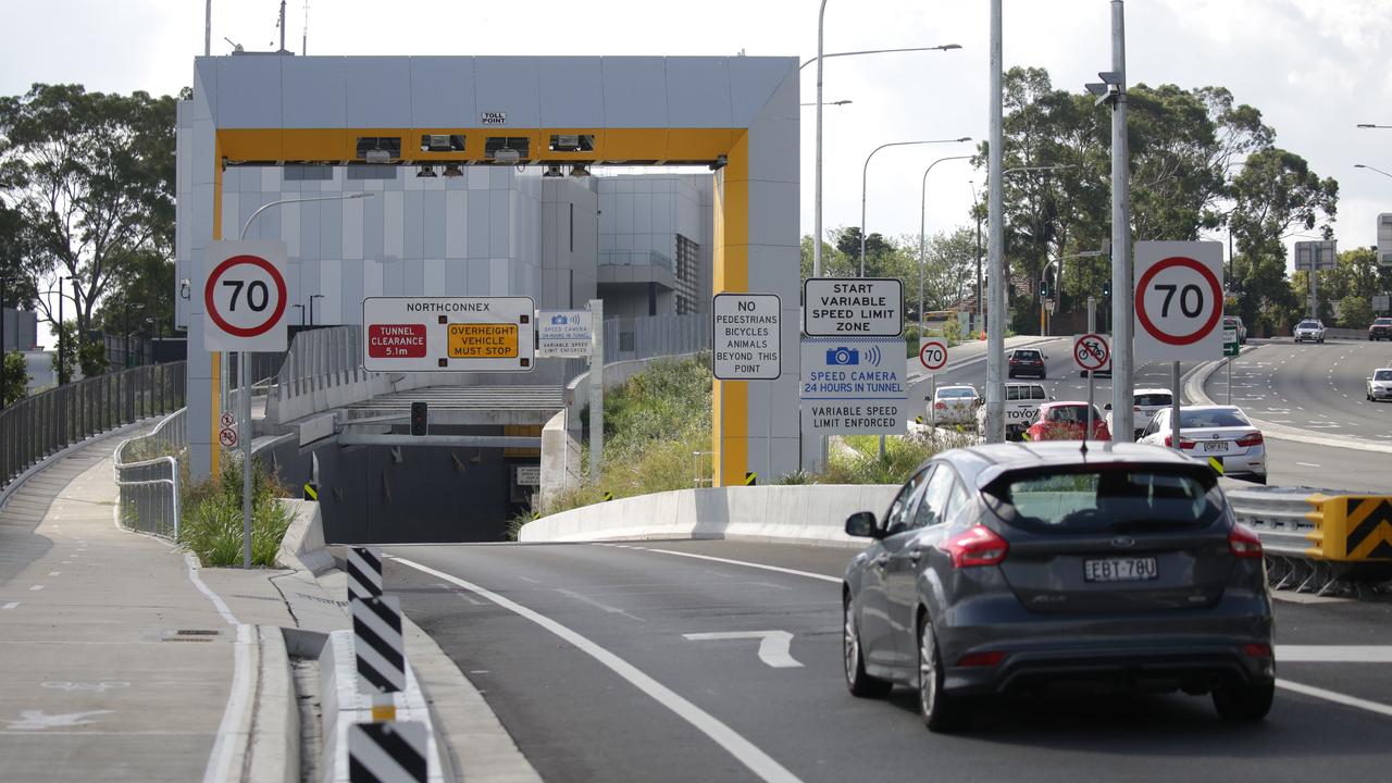 An entrance to the NorthConnex tunnel in Sydney. Picture: NCA NewsWire / Christian Gilles