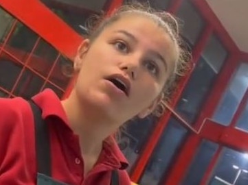 Bunnings staff baffled by shopper’s request for new spirit level bubble. Picture: TikTok/@dibzbaby