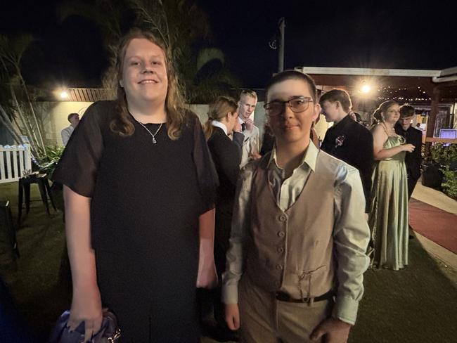The students of Hervey Bay State High School enjoy their formal.