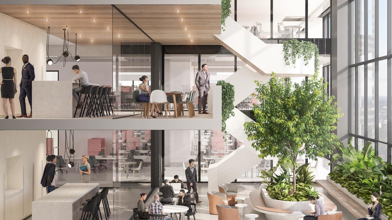 An artist's impression inside the Midtown Centre.