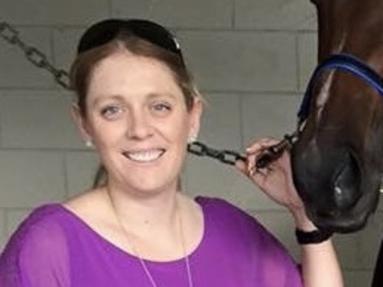 Gold Coast trainer Alicia Willick with one of her horses (unknown).