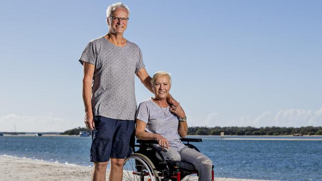 Elke with her husband Klaas. Picture: Jerad Williams