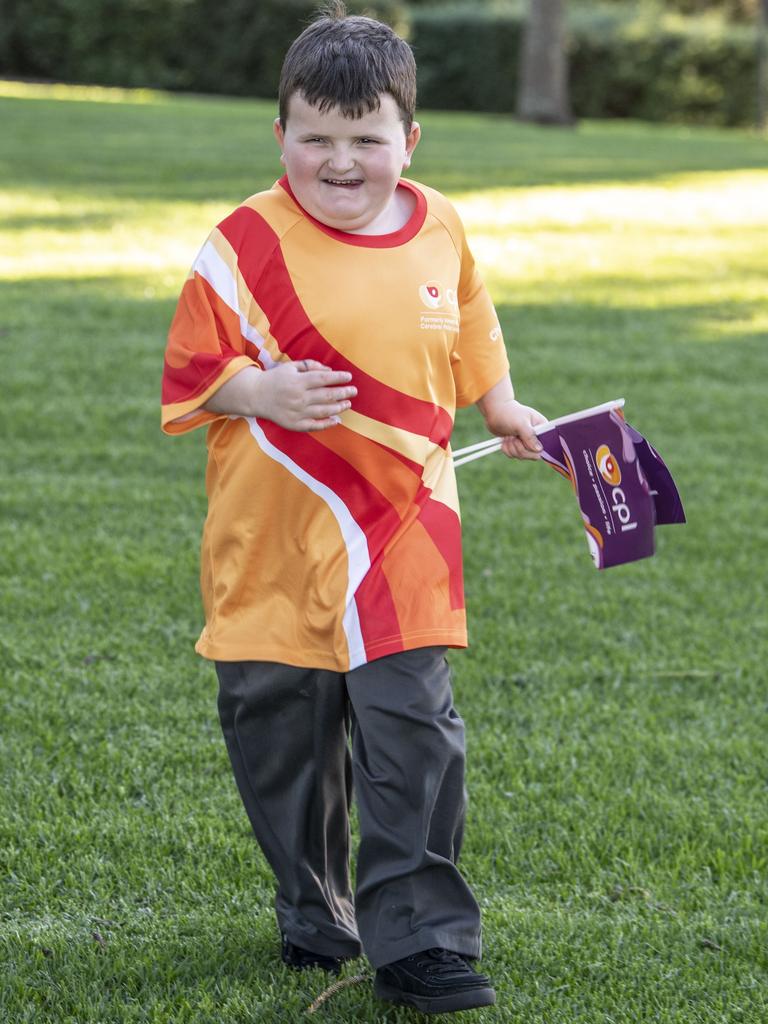 7 year old Hugh Jensen to head off on a trek to raise money for others. Wednesday, May 18, 2022. Picture: Nev Madsen.