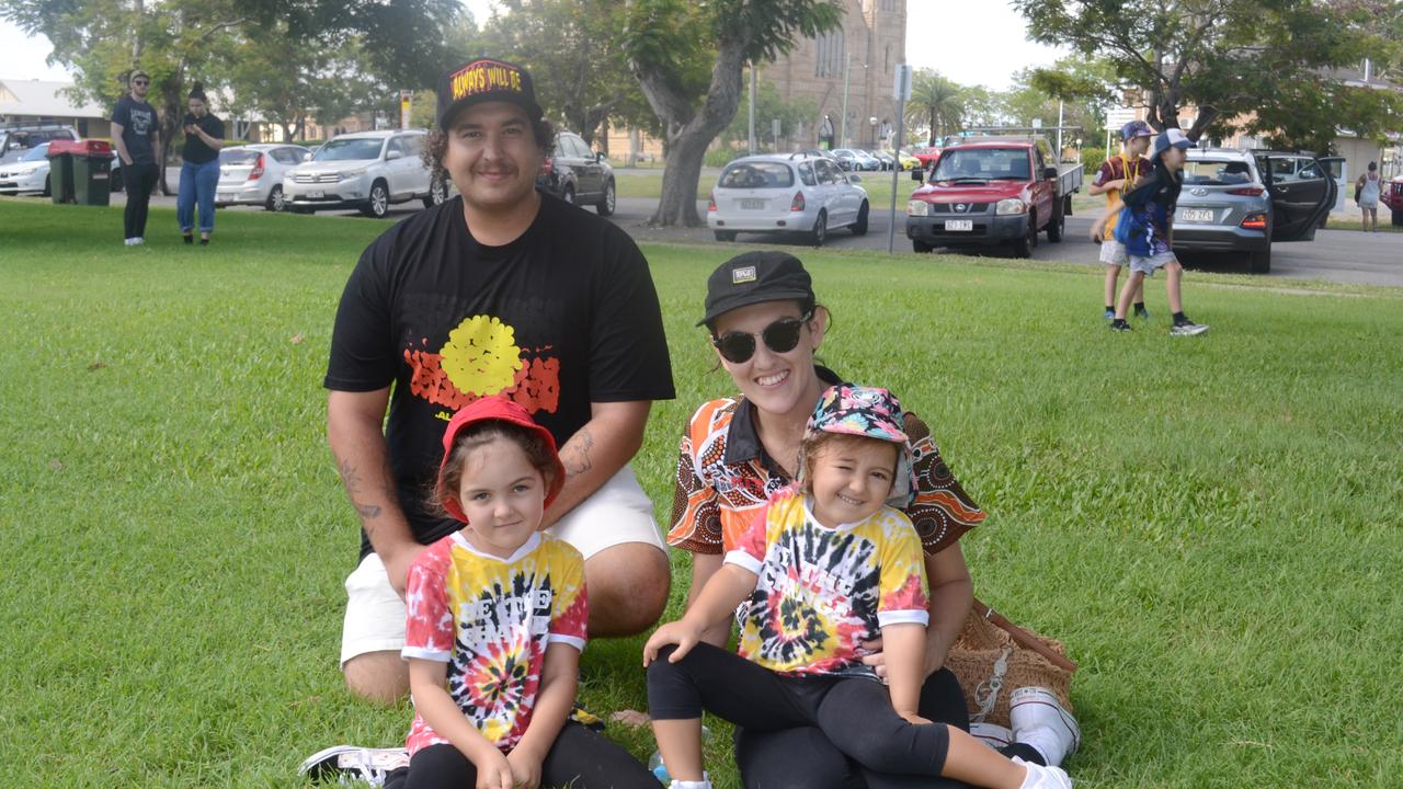 The Willson family at Rockhampton's Invasion Day Rally 2021