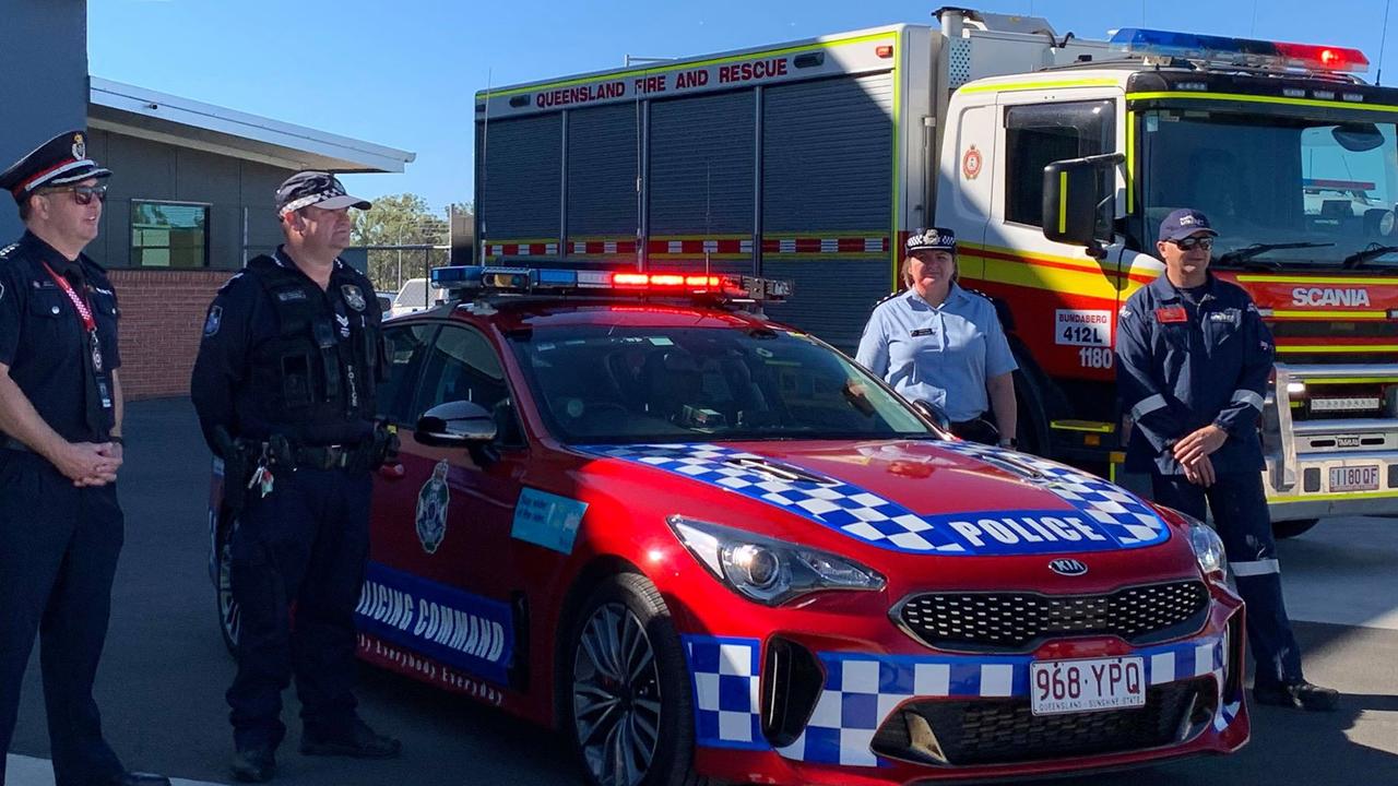 ROAD SAFETY WEEK: Crews from emergency services in Bundaberg worked together this week to promote the annual campaign and educate the public. Photo: Mikayla Haupt.