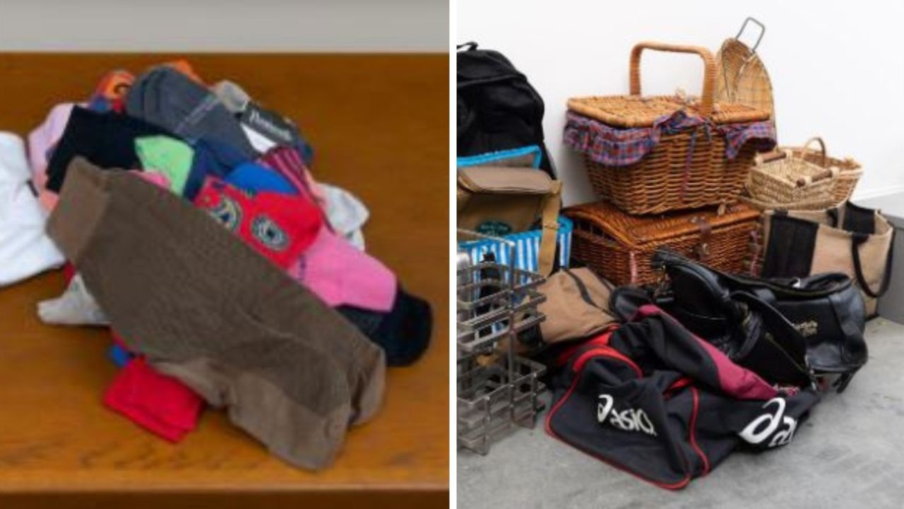 Socks and gym bags, anyone? Picture: Lawsons Auctioneers