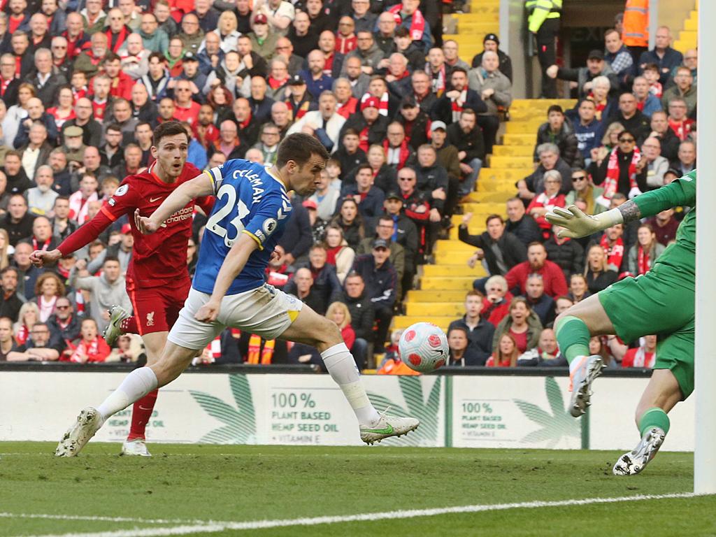 Robertson scored with Liverpool’s first attempt on target of the game in the 62nd minute, their longest wait for a shot on target in a Premier League match since March 2021 vs Chelsea (85th minute). Picture: Picture: Rich Linley - CameraSport via Getty Images