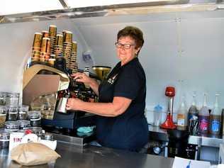 After months of uncertainty,  owner of Duck Pond Expresso Bar  Noreen Colley has moved her big red coffee van two doors down and is re-open for business. Picture: Francis Witsenhuysen