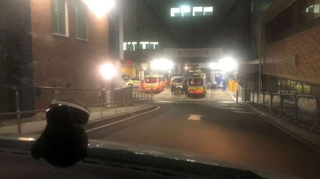 Photo of Ipswich Hospital taken by Ipswich woman Kirsty given to David Crisafulli.