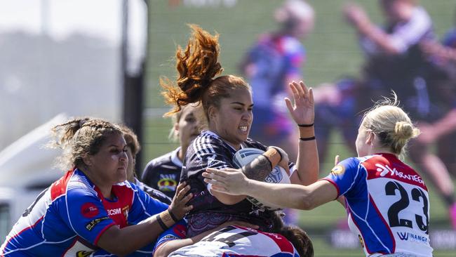 Women's Koori Knockout grand final, Redfern All Blacks vs Newcastle Yowies. Picture: Andrea Francolini