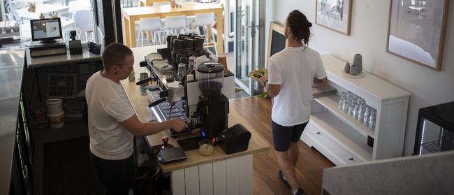 Inside Broadbeach cafe MLK. Picture: Russell Shakespeare