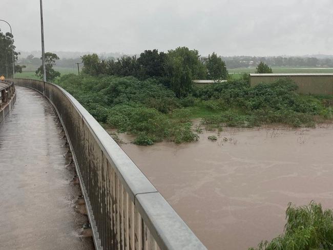 Evacuation orders have been issued for areas of Singleton along the Hunter River. Picture: Hunter SES