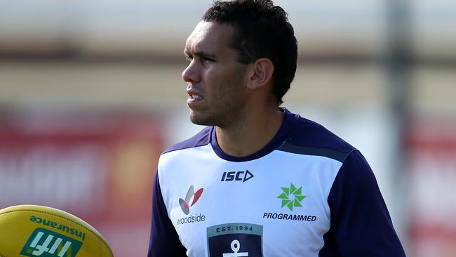 Harley Bennell at Fremantle training. Picture: Getty Images