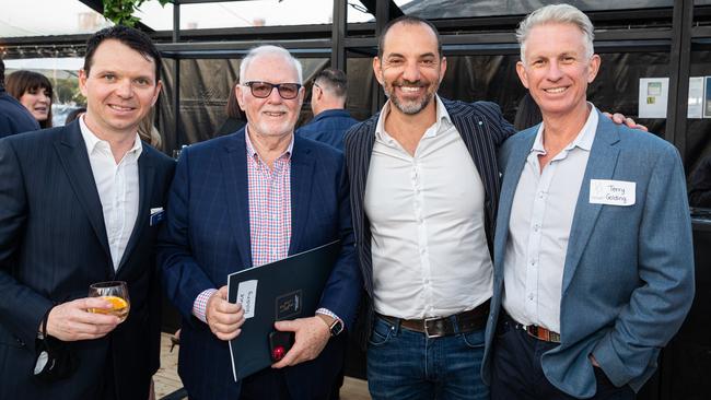 Among the guests at the Eighty Eight O’Connell launch were Tony Perrin, Bruce Golding, David Focaretas and Terry Golding. Picture: Supplied