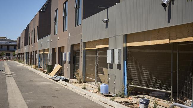 Neighbours say rows of homes have been left to rot in the development. Picture: Matt Loxton