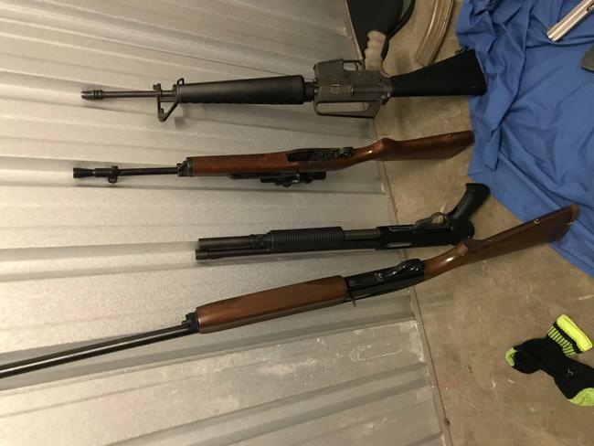 Strike Force Raptor seized 13 firearms.