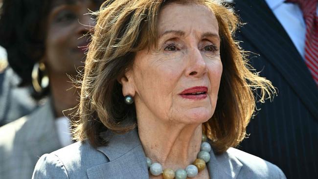 US Representative and former speaker Nancy Pelosi was one of the first to rubbish Donald Trump’s Alcatraz plan. (Photo by Mandel NGAN / AFP)