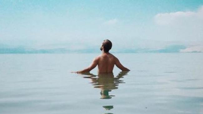 Luis stopped being ‘in a hurry’ and took a year out to soak up experiences like this, in the Sea of Galilee: Picture: Instagram/Luis D Ortiz