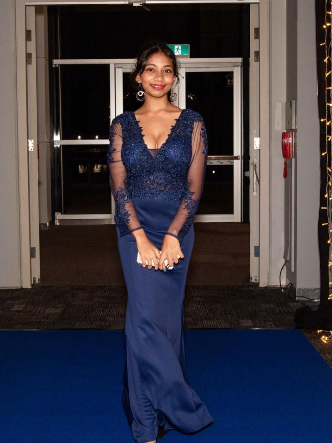 Saneli Fernando at the Year 12 School formals of Darwin High School at Darwin Convention Centre, Darwin. Picture: Pema Tamang Pakhrin.